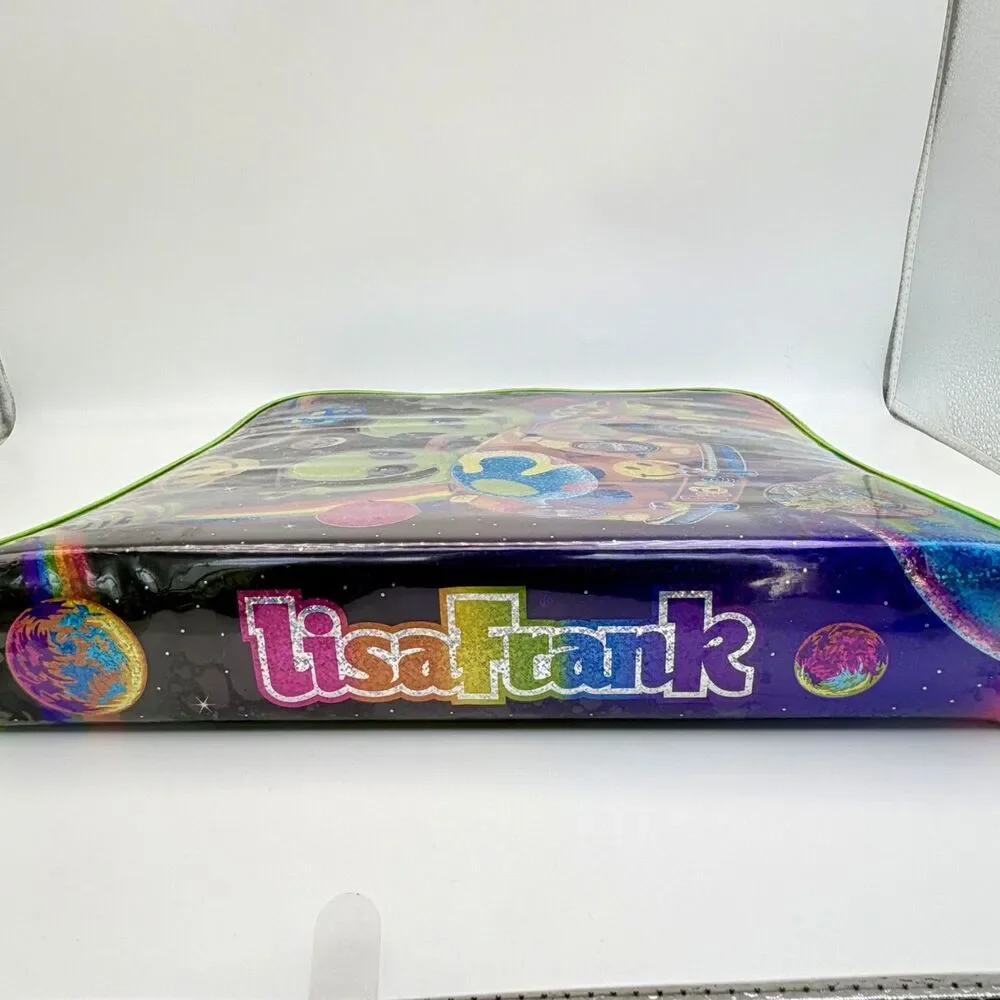 Vintage Lisa Frank Zoomer & Zorbit Aliens 3 Ring Binder Trapper Keeper Zip READ